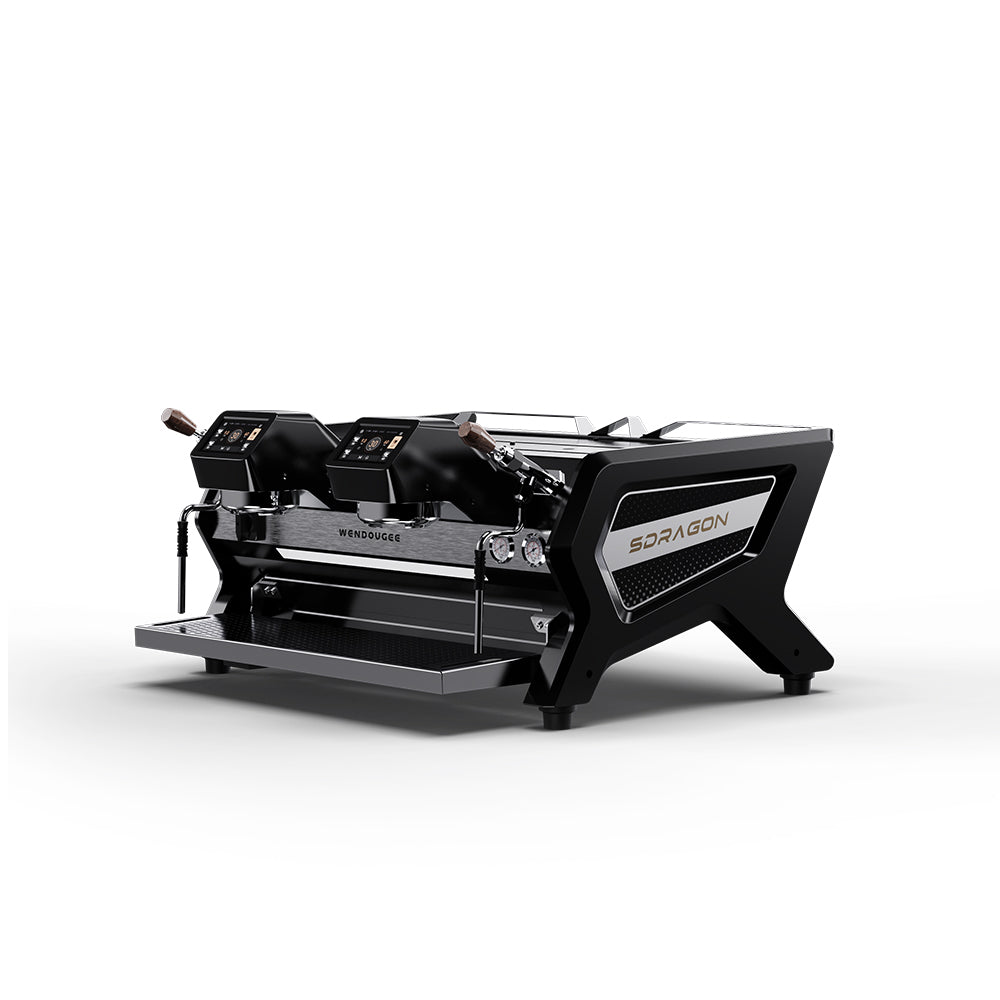 Wendougee SDragon SAT Pro two-group espresso machine in black